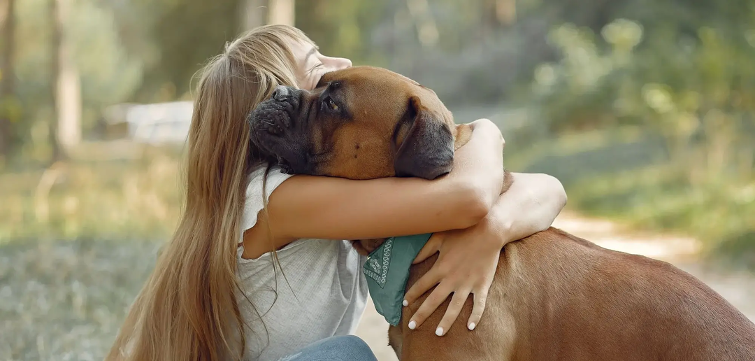dame qui caline son chien | © Freepik dame qui caline son chien | © Freepik